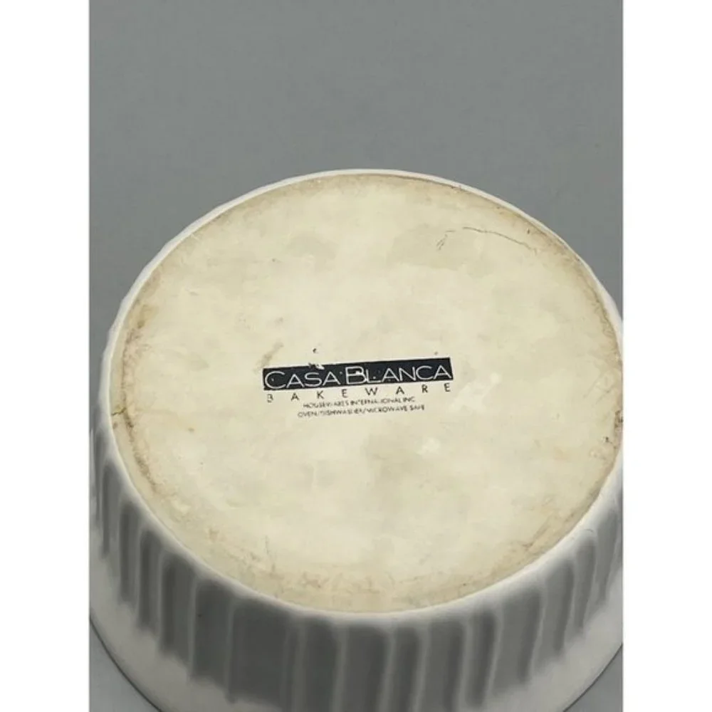 Casa Blanca white bake ware bowl